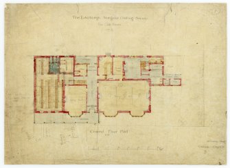 Amended plan of ground floor of Club House