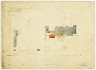 Site plan of Club House and Stables with proposed extension to Kitchen Wing
