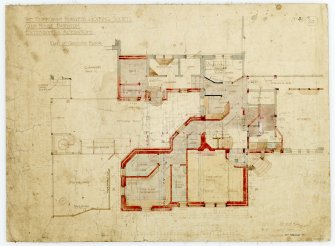 Ground floor plan of extension to Kitchen Wing of Club House