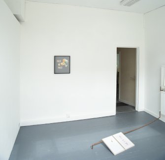 Interior.  View of gallery from W.
