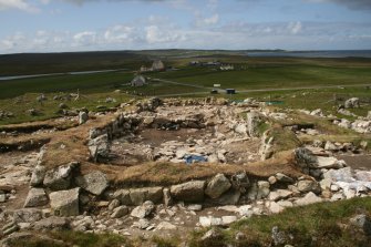 Norse House from E under excavation