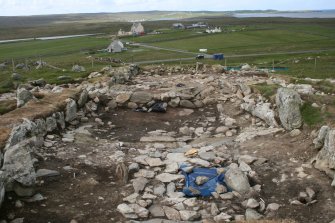 Norse House from E under excavation