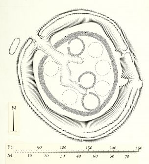 Publication drawing: Fort and Settlement, Chester Rig, Cardon