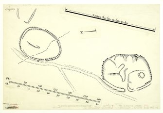 Publication Drawing: Scooped Settlement and Enclosure, Stanhope Cottage