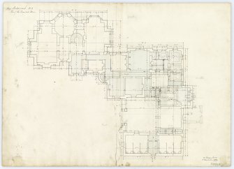 Drawing showing plan of the principal floor, Ardarroch House.