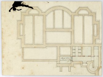 Drawing showing floor plan, Ardarroch House.