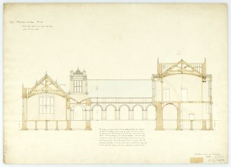 Section thro' court & main bldg. With measurements
(Wm.Burn) 131 George St.Edin.1831