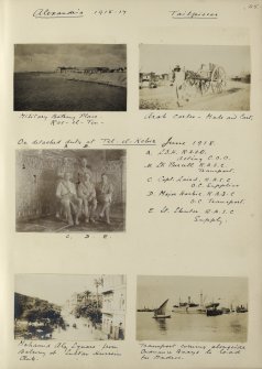 Five photographs showing views of Alexandria, Egypt. 

