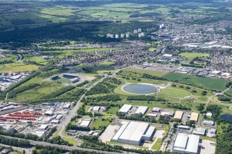 Oblique aerial view.