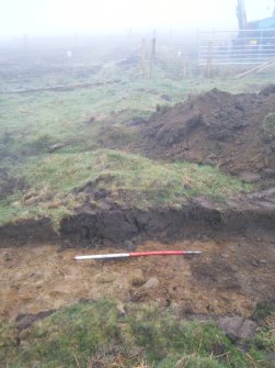 Site 18. Slot A. S-facing section through E side of enclosure.