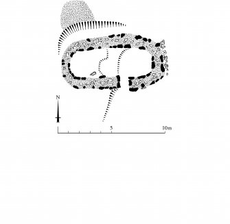 Publication drawing; an early, possibly medieval, building at Badentarbat.