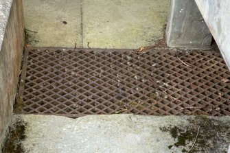 Detail of floor grill in greenhouse, Walled Garden, Housedale, Dunecht House.