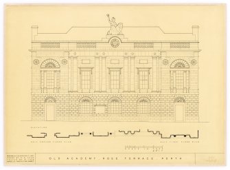 Perth, Rose Terrace, Old Academy.
Plan and strip plan.
Insc: "Old Acadmey, Rose Terrace, Perth."