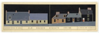 Elevations of 'Old Houses in Seagate, Irvine'.