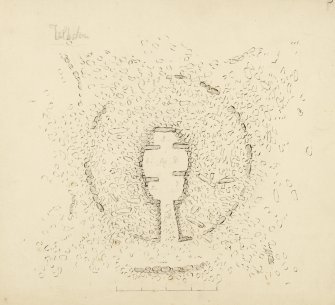 Plan of Cairn Reain chambered cairn.