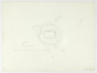 Survey drawing; plan of chapel and burial-ground. 

Pencil on paper.