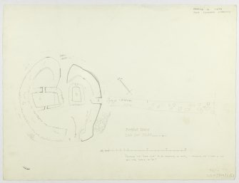 Survey drawing titled: 'Island dwelling, Loch Corr, Islay'