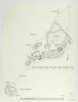 Publication drawing; Castle, Finlaggan, Islay, plan
