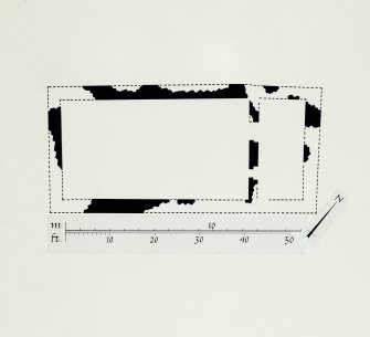 Publication drawing; Castle, Finlaggan, Islay, plan of building A