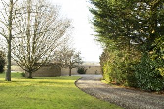 Driveway from east.