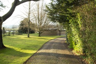 Driveway from east.