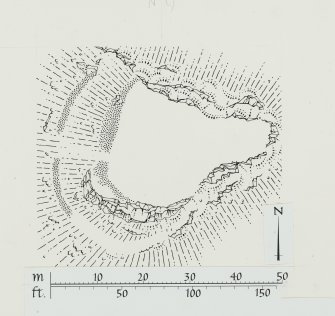 Publication drawing; plan of fort, Cnocan Dubha