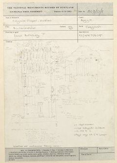 Craignish Chapel and cottages.
Field survey, drawings, plans, sections.