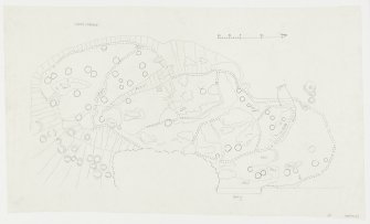 Plane-table survey: fort at Dunion Hill. Composite redrawn from ?RXD86/3-5.