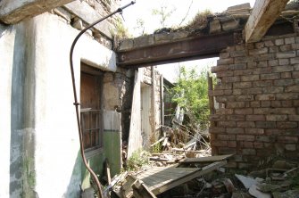 Building 1, carriage house interior, doorway and RSJ