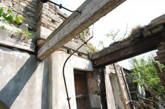 Building 1, carriage house interior, floor joist in-situ