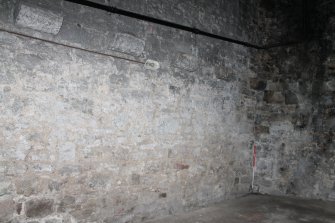 Historic building recording, General view of NW wall, vault 16, East Market Street Vaults, Edinburgh