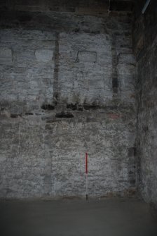 Historic building recording, Detail of corbels on the NW wall of vault 22, East Market Street Vaults, Edinburgh