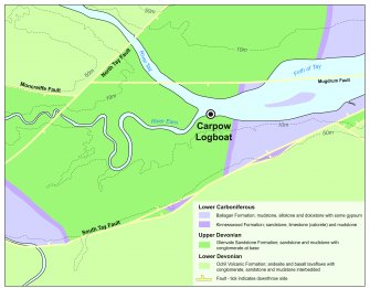 Illustration: 'Solid Geology of the Carpow area'