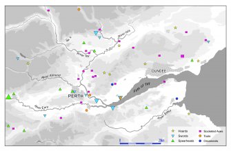 Illustration: 'Distribution map of Late Bronze Age finds from the region'