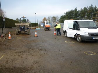 Watching brief, General pre-excavation shot of site from SE, Cawburn Works, Broxburn