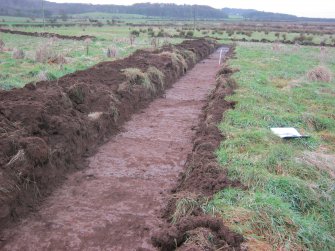 Archaeological evaluation, Trench 3 post ex from NW, Olympic Rings, Dundonald, Ayrshire