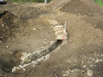 Excavation, Culvert [03] post excavation from S, Craigpark Quarry, Ratho, Edinburgh