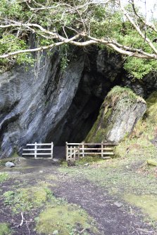 View of mouth of cave