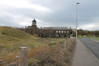 Historic building recording, N elevation, General view from N, 24-26 West Harbour Road, Edinburgh