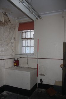 Historic building recording, No 5 (former post office), Room 0/6, detail of window from NE, 4-5 West Park Place, Edinburgh