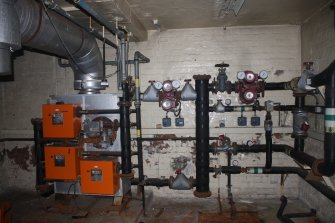 Historic building recording, No 5 (former post office), General view of basement, 4-5 West Park Place, Edinburgh