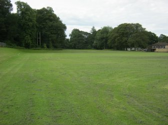 Archaeological evaluation, General view of area pre-excavation from N, Malleny Park, Currie Rugby Club, Edinburgh