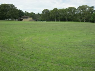 Archaeological evaluation, General view of area pre-excavation from N, Malleny Park, Currie Rugby Club, Edinburgh
