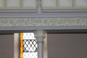 Historic building recording, Room 0/1, Detail of balcony from SW, Elgin South Parish Church, Moray Street, Elgin