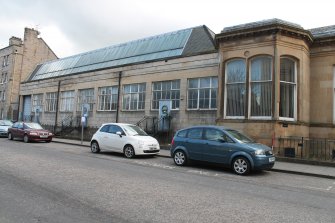 Historic building recording, N elevation, General view from NW, Lutton Court, Edinburgh