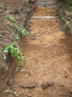 Archaeological survey, General view of trench, Curriehill Primary School, 209 Lanark Road West, Currie