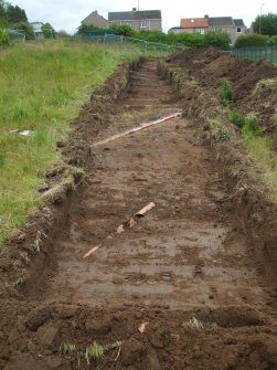 Archaeological survey, General view of trench, Curriehill Primary School, 209 Lanark Road West, Currie