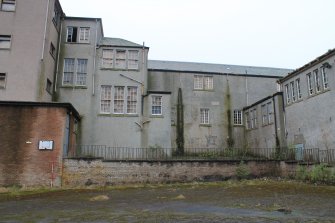 Historic building recording, NE elevation, General view of gym from NW, Curriehill Primary School, 209 Lanark Road West, Currie