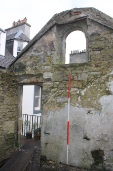 Historic building recording, E wall internal, General view from SW, 'St Annes', 2 East Terrace, South Queensferry