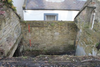 Historic building recording, N wall internal, General view from S, 'St Annes', 2 East Terrace, South Queensferry